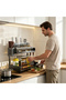 Double-layer Carbon Steel Spice Rack, Multi-functional Storage Shelf with Chopstick Holder & Knife Slots - 8