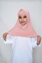 Linda Premium Rayon Hijab for Kids– Two-Piece Modest Islamic Headscarf Set, Pink, Size S - 2