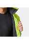 Men's Crew Hooded Midlayer Fleece Glossy Green Coat 2 - 4