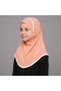 Hijab with Floral Embellishment, Elegant Modest Headscarf for Girls, Classic Cream Islamic Head Covering for Everyday and Special Occasions - 3