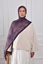 Antique Floral Patterned Soft Shawl Lavender - 7