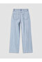 Blue Wideleg Women's Jean Trousers