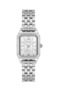 Elle Silver Metal Rectangular 21 mm Women's Wristwatch