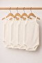 4-Piece Jacquard Rope Strap Baby Bodysuit with Snaps 100% Cotton