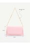 Powder Shk350 with Chain Strap, Magnetic, 3 Compartments, Women's Evening Dress and Clutch Bag, Hand and Shoulder Bag - 6