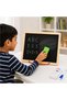 2 in 1 Double Sided Wooden Slate and Learning Board Chalkboard for Writing & Drawing with English Letters, Numbers & Math Learning Board, Includes 3 Colored Chalks, Chalk Holder, Marker & Eraser - 4