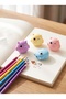Cute cartoon owl-shaped plastic pencil sharpeners | UC-133A | Pack of 12 Pcs - 2
