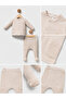 Baby Boy Double Set with Star Patterned Booties, Seasonal - 2