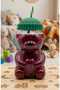 Figured Children's Water Bottle with Straw – Beret Design - 1500 ml - 3