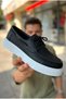 Zrc419 High Quality Daily Lace-Up Casual Men's Loafer Black White - 3