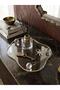 Decorative Glass Presentation Tray with Chain Decoration Crystal - Cloud Model Glass Presentation Tray with Diamond Feet - 3
