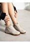 Cari̇na Cream Fur Inside Hidden Heel Women's Sneakers Boots - 5