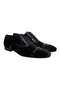 Black Color Lace-Up Genuine Leather Men's Shoes