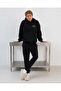 Unisex Women's and Men's Owners Club Printed Oversize 3 Thread Hooded Tracksuit Set - 3