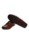 Brown Laceless Genuine Leather Men's Shoes - 3
