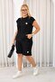 Plus Size Shorts Set with Crest Detail - 2