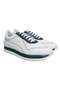 White Color Lace-Up Genuine Leather Men's Shoes