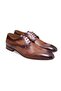 Brown Lace-Up Genuine Leather Sole Men's Shoes