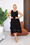 Plus Size Asymmetry Cut Cotton Lycra Dress - 3
