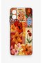 Samsung A06 Compatible Orange Lily Patterned Silicone Case - 2