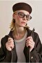 High Collar Linen Suit Brown - 5