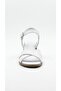 White Women's Genuine Leather Heeled Sandals 617.1568 - 3