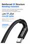 60W USB-C to USB-C PD 3.0 Fast Charging Cable 3M, Braided Nylon, iPhone 16 15, iPad - 5