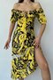Yellow Chest Tie Dress - 4