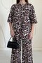 Brown T-Shirt and Pants Set - 2