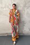 Yellow Ethnic Pattern Shirt and Pants Set