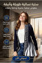 Women's Long Knitted Open Front Cardigan Stretchy Warm Fabric with Chic High-End Pattern Design for Work and Commuting - 2