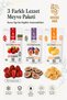 3-Piece Gourmet Fruit Set Havran Mandarin-Black Fig Cubes - Postbiotic Kalkım Strawberry