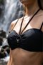 Egyptian Accessory Covered Strapless Bikini Set Black - 3