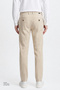 Men's Beige 360 All-Direction Stretch Slim Fit Diagonal Patterned Flexible Casual Trousers with Side Pockets - 5