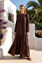 Merwish Seashell Buttoned Organic Muslin Dress 1795 Brown