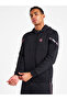 Men's Zippered Hooded Black Tracksuit Set 25N-1129/1128