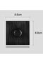 TOEFL dimmer switch | 1000 W | 7x7cm | black piano | flush wall installation - 5