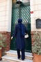 Giy-Çık Comfortable Oversize Bat Sleeve Elif Suit - Navy Blue - 7