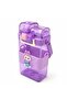 Children's Dual Compartment Water Bottle with Labubu Theme, Purple
