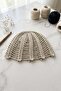 100% Hand Knitted Pearl Bead Detailed Mesh Beanie - 2