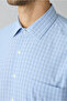 Short Sleeve Regular Fit Plaid Pocket Cotton Easy-Iron Shirt - 3