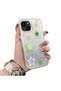 For iPhone 13 Compatible Silicone Edge Hard Back Case Star Pattern Lover Couple Phone Case