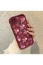 Xiaomi Poco C31 Compatible Case Camera Protector Floral Pattern Maroon Lover Couple Silicone Phone Case - 2