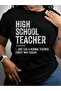 تي شيرت أسود برسومات مطبوعة من High Teacher Back To School - 2