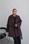 Brown Alyssa Belted Trench Coat - 3