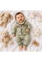 Soft piggy embroidered buttoned pajama set