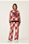 Trendy 3-Thread Brushed Fleece Tracksuit Set with Stone-Print Embroidery - 2