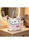 Cute Cat Hello Kitty Patterned Pink Extra Large Size Pen Holder Makeup Bag Baby Care Travel Handbag - 2