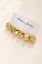 Gold Color 3 Pairs Fashion Women Earrings Set - 7