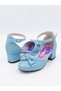Alya Yıldız Fairy Blue Glittery Bow Girls' Heeled Shoes